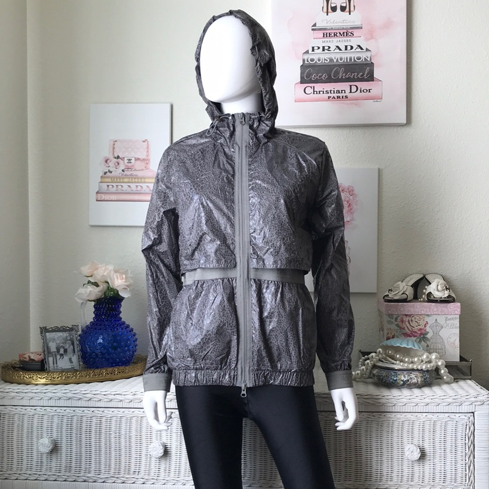 Adidas X Stella McCartney snakeskin Hooded windbreaker Med.